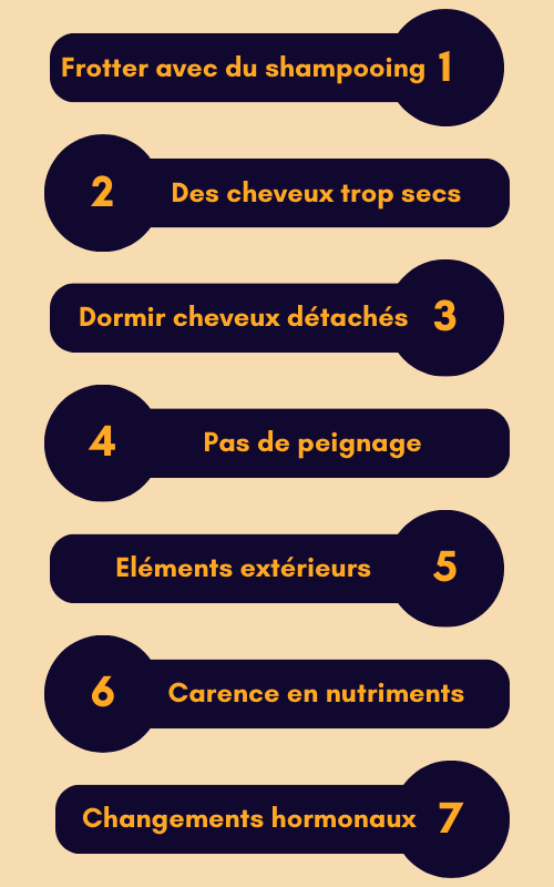 inforgraphie raisons cheveux emmeler